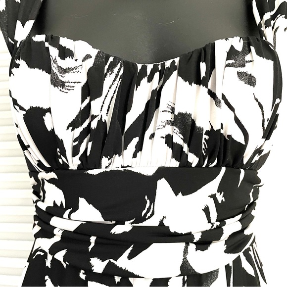 Speechless Black & White Ties in Back Dress Stretch Sundress Womens size small - Picture 3 of 8